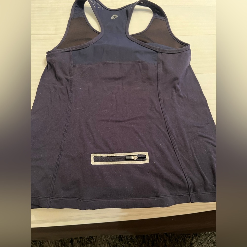 Tory Burch tank workout size medium dark blue. Bra included